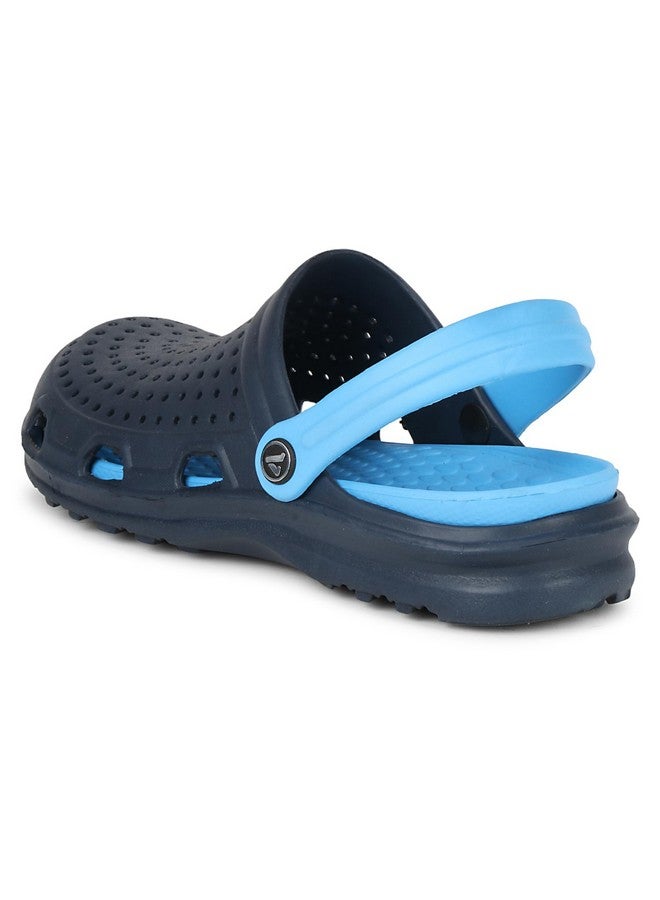 Aqualite Men's Navy Blue & Sky Blue Clogs - 9 UK - Image 5