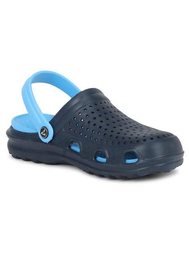 Aqualite Men's Navy Blue & Sky Blue Clogs - 9 UK - Image 3