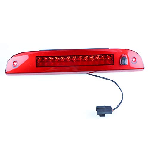 Bomusou Fit for Ford Escape/Mercury Mariner (2008-2012), for Ford Explorer (2002-2012), for Mercury Mountaineer (2002-2010) LED 3rd Brake Light Cargo Light for 8L2Z13A613A (Chrome Housing Red Lens) - Image 2