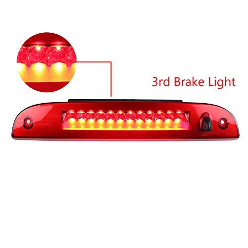 Bomusou Fit for Ford Escape/Mercury Mariner (2008-2012), for Ford Explorer (2002-2012), for Mercury Mountaineer (2002-2010) LED 3rd Brake Light Cargo Light for 8L2Z13A613A (Chrome Housing Red Lens) - Image 5