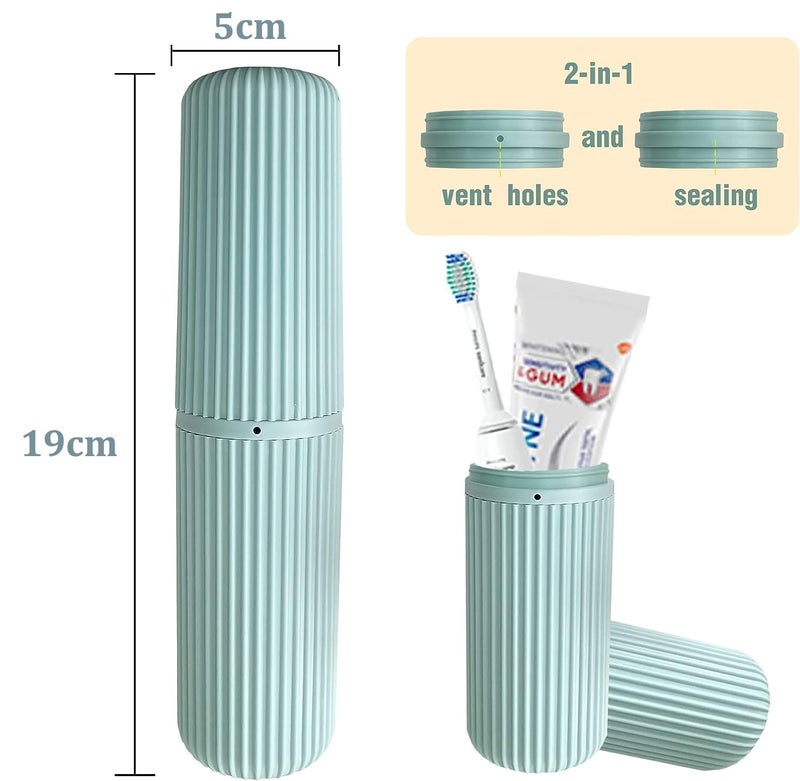 OCEANEVO Polypropylene 9 Pcs Packing Cubes, Travel Luggage Organizer For Men And Women, Toiletry Bag, Packing Cubes For Travel With Tooth Brush Holder- Set Of 9- Sky Blue - Image 3