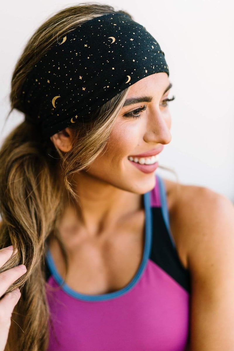 Maven Thread 4" Wide Workout Headbands for Women (2 Pack) – Non-Slip Sweatbands for Gym, Running & Yoga - Image 2