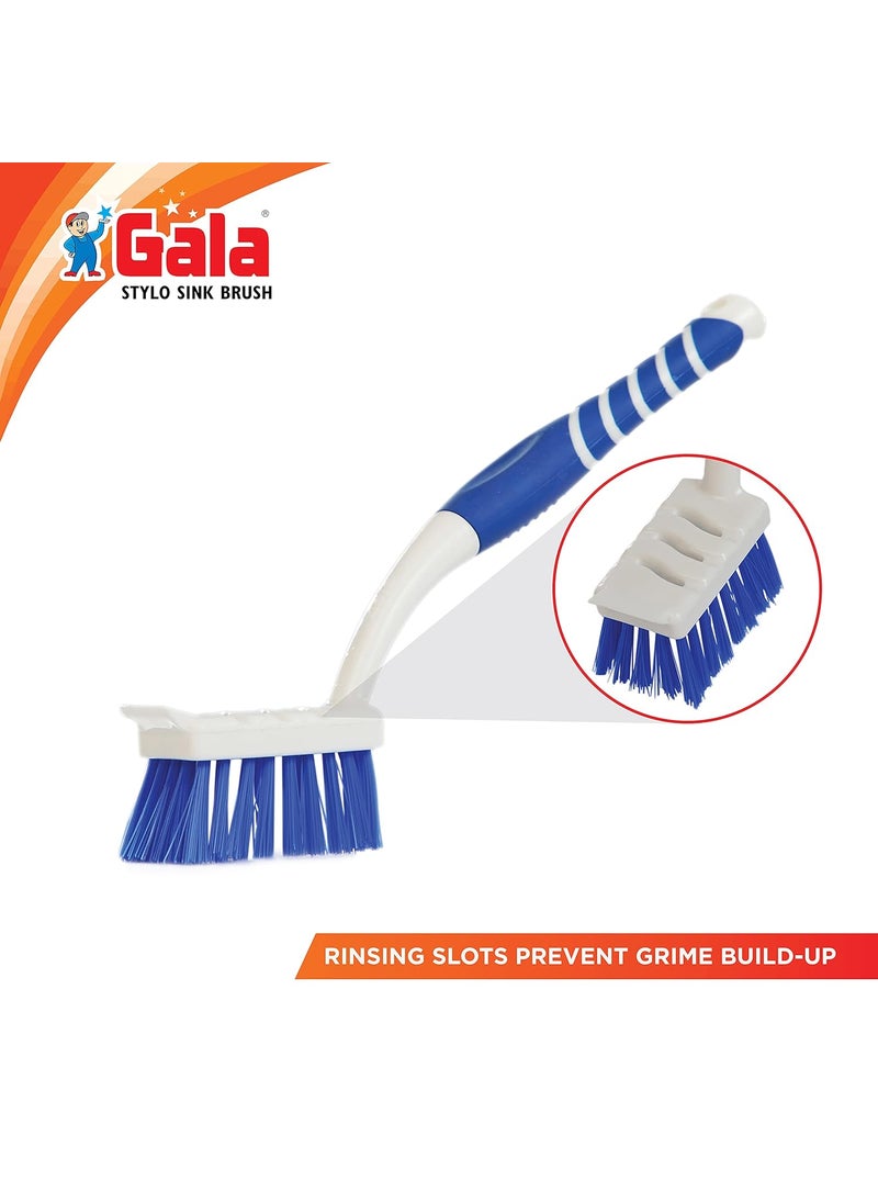 Gala Gala Stylo Dish and Kitchen Sink Brush, Sink Cleaning Brush, Kitchen Brush, Bathroom & Tile Cleaning Brush(Pack of 1)  - Image 5
