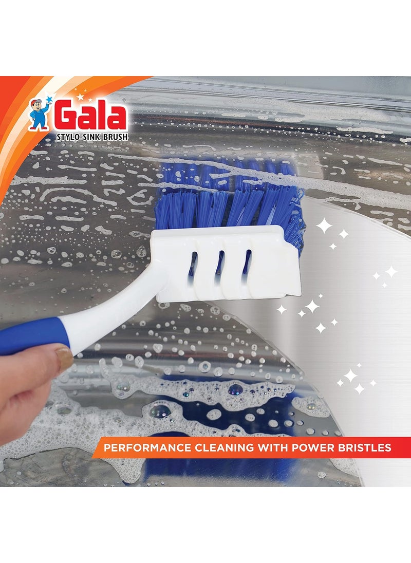 Gala Gala Stylo Dish and Kitchen Sink Brush, Sink Cleaning Brush, Kitchen Brush, Bathroom & Tile Cleaning Brush(Pack of 1)  - Image 2