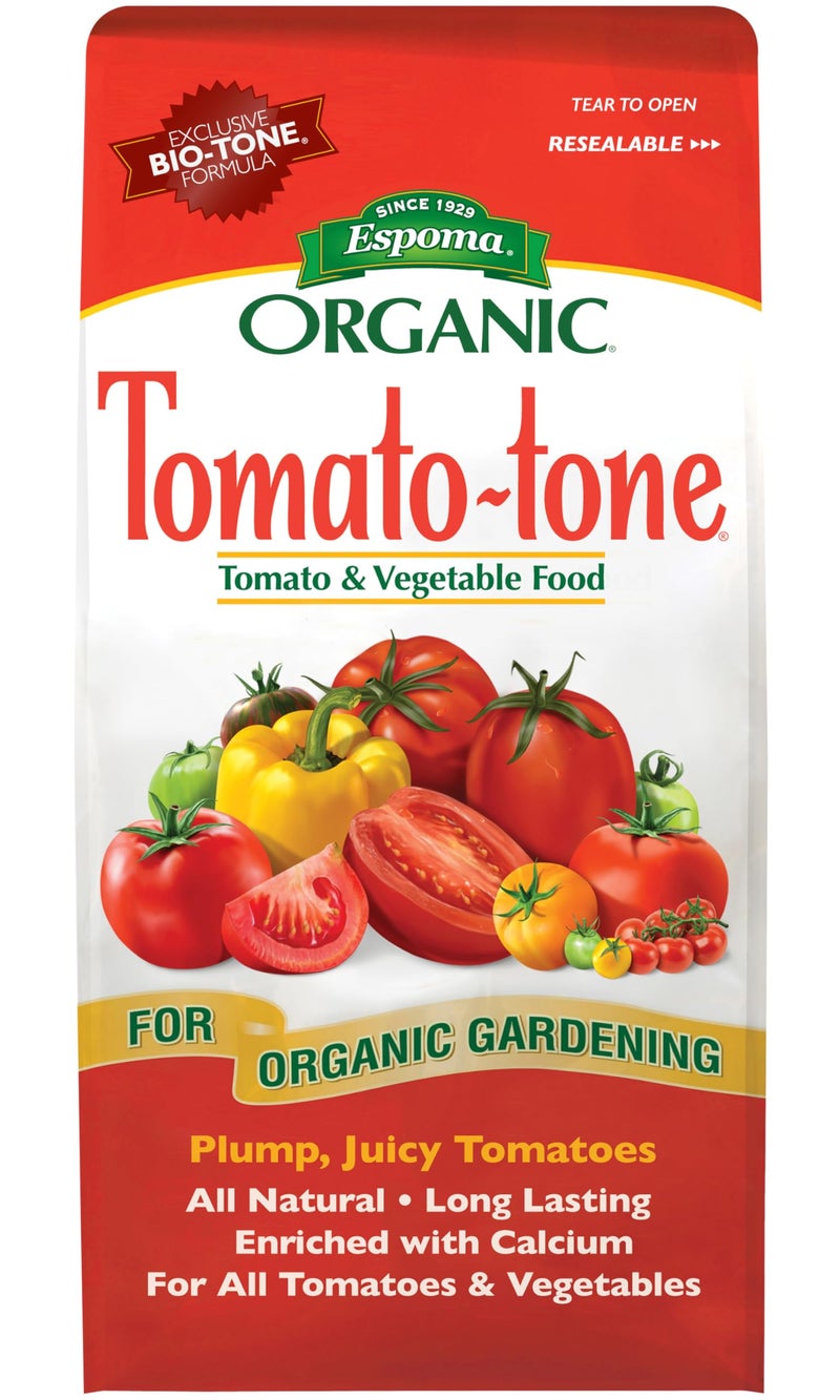 Espoma Organic Tomato-Tone 3-4-6 with 8% Calcium. Organic Fertilizer for All Types of Tomatoes and Vegetables. Promotes Flower and Fruit Production. 4 lb. Bag - Image 1