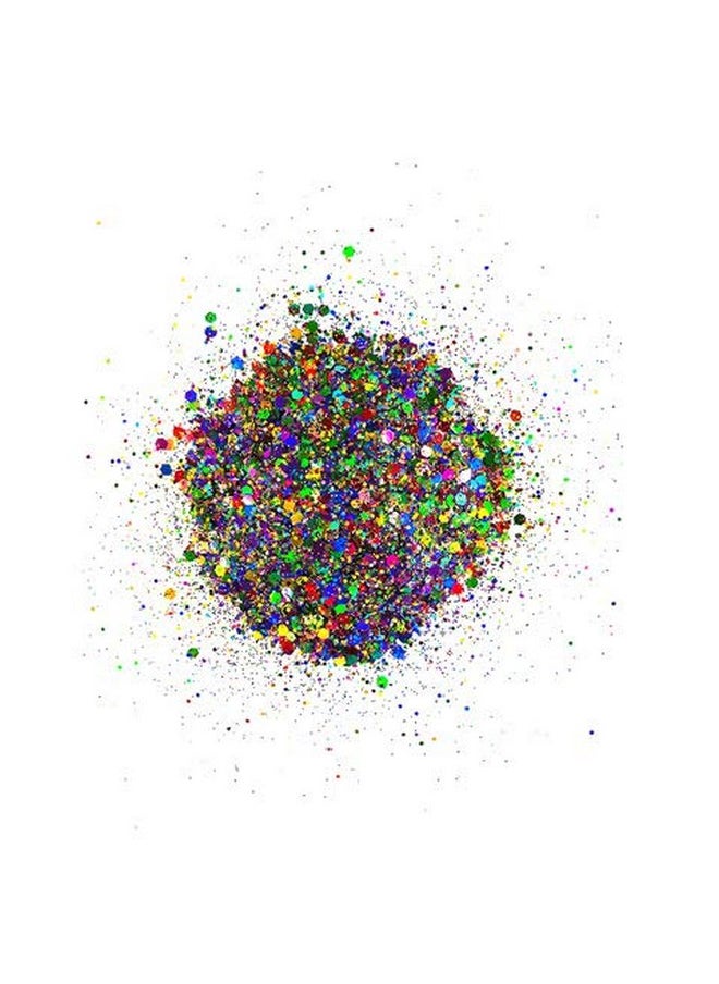 Neva Nude Face And Body Glitter Keychain Chunky Loose Glitter For Festivals, Raves, And More ; Cosmetic Grade ; Super Sparkly (Rainbow Brite Multicolor Holographic Glitz Grenade)  - Image 5