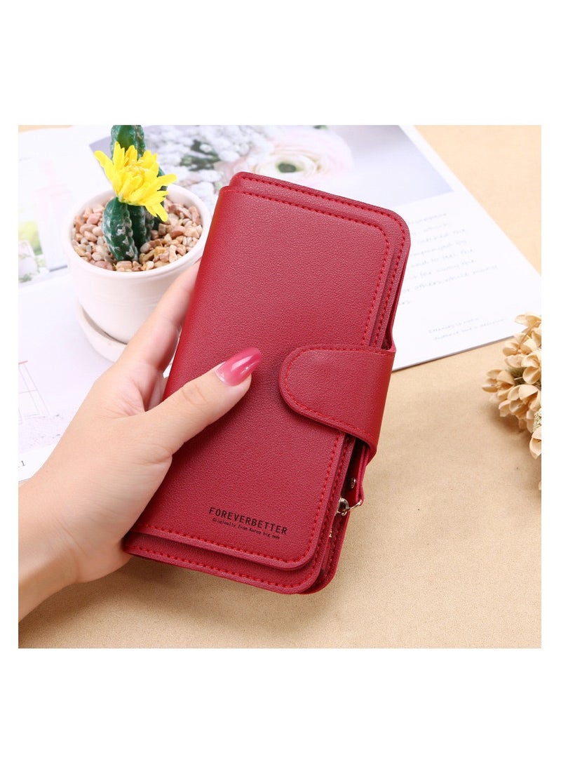 Forever young Ladies Wallet Women Leather Clutch Purse Credit Card Coin Holder 