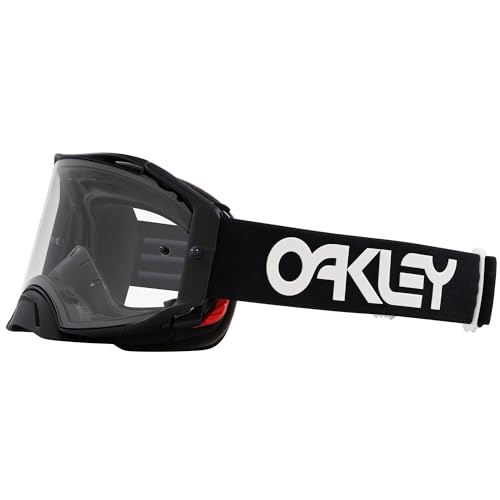 Oakley Airbrake MX Goggles, Black White B1B w Clear - Image 3