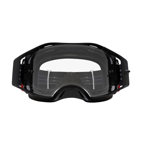 Oakley Airbrake MX Goggles, Black White B1B w Clear - Image 2