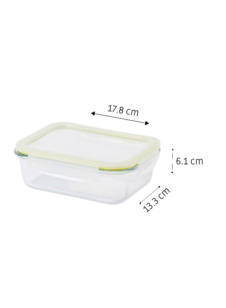 LocknLock Fresh Oven-Safe Glass Rectangular Container 630ml â€“ Airtight, Leakproof & Heat-Resistant - Image 2