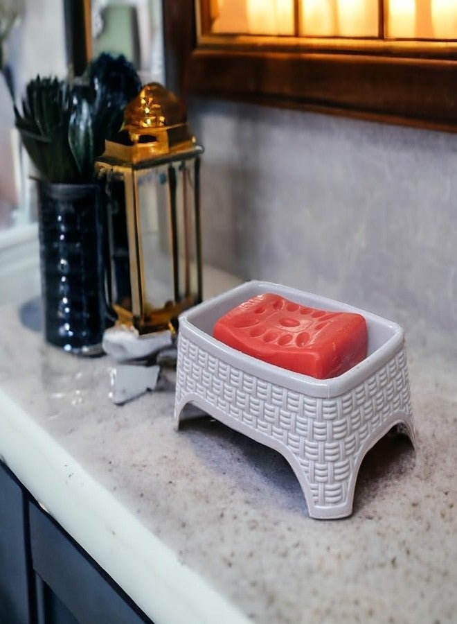 c s m CSM Plastic Soap Case Soap Holder Soap Dish For Bathroom Kitchen Sink -Set of 3 (Assorted) - Image 2