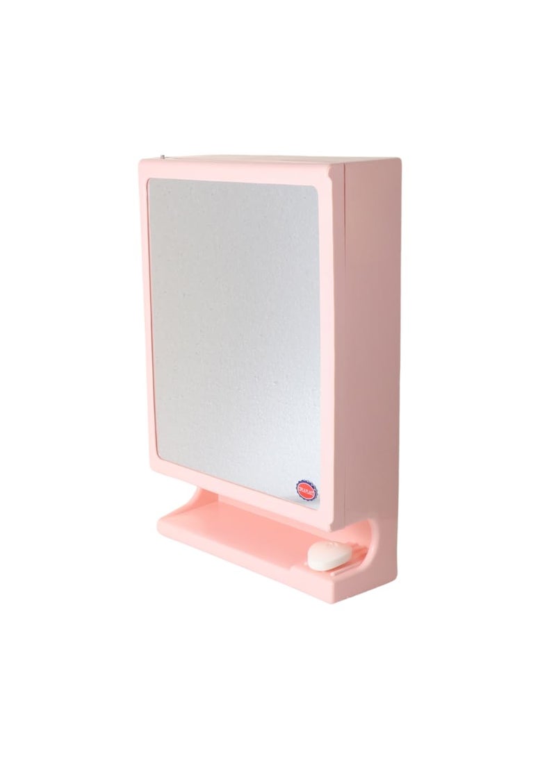 CIPLA PLAST CIPLA PLAST New Look Mirror Cabinet Bathroom Mirror Cabinet Mirror Cabinett Mir for Bathroom Storage Cabinet Bathroom Hardware Accessories Pink  - Image 1