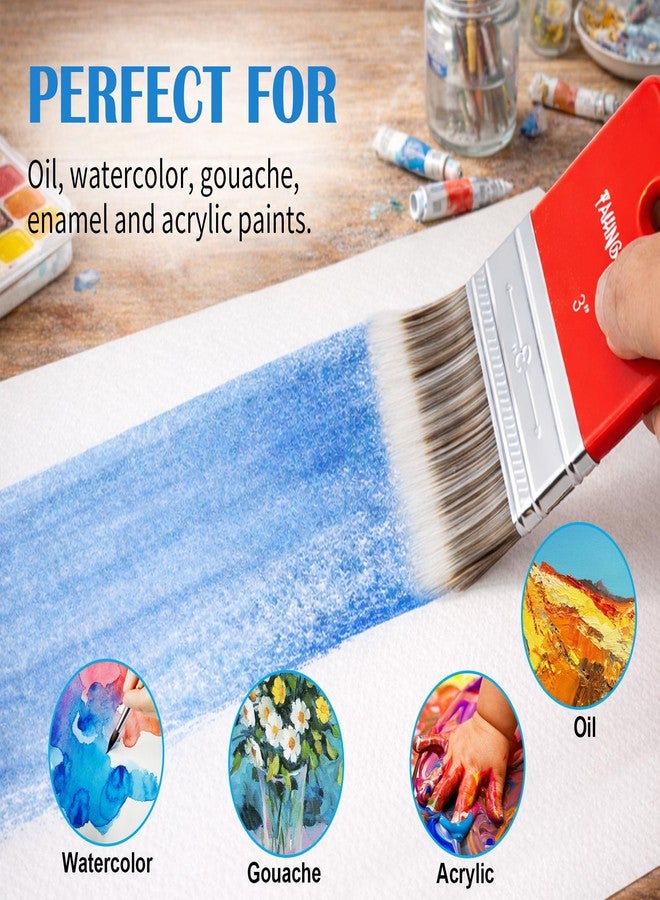 Falling in Art Flat Paddle Paint Brush, Scale Brush for Oil and Acrylic Paints,4 Inch - Image 3