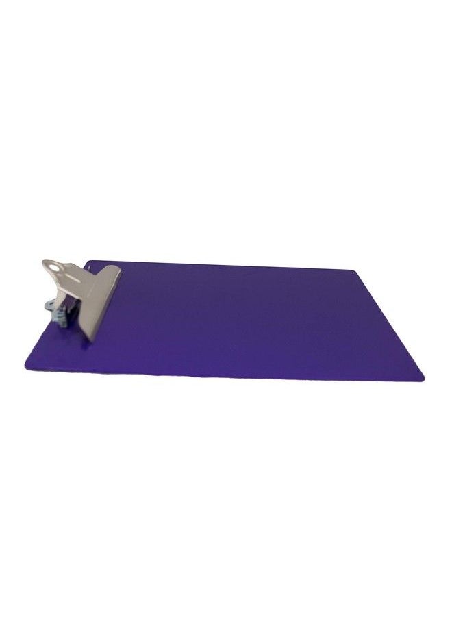Saunders - 21606 Recycled Plastic Clipboard W Ruler Edge 1" Clip Cap 8 1 2 X 12 Sheets Purple - Image 1