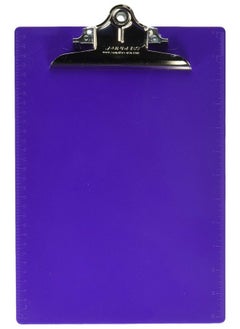 Saunders 21606 Recycled Plastic Clipboard W Ruler Edge 1" Clip Cap 8 1 2 X 12 Sheets Purple  - Image 2