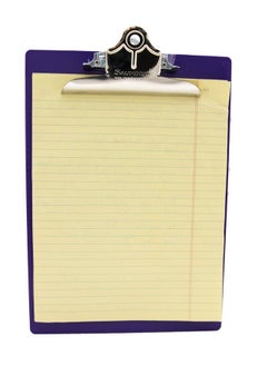 Saunders 21606 Recycled Plastic Clipboard W Ruler Edge 1" Clip Cap 8 1 2 X 12 Sheets Purple  - Image 3