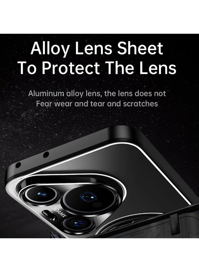 general Frosted Magnetic Case Compatible with Huawei Pura 80 Pro/Pura 80 Pro Plus, Built-in Magnetic Coil, Shock and Drop Protection Cover with Swivel Stand - Image 4