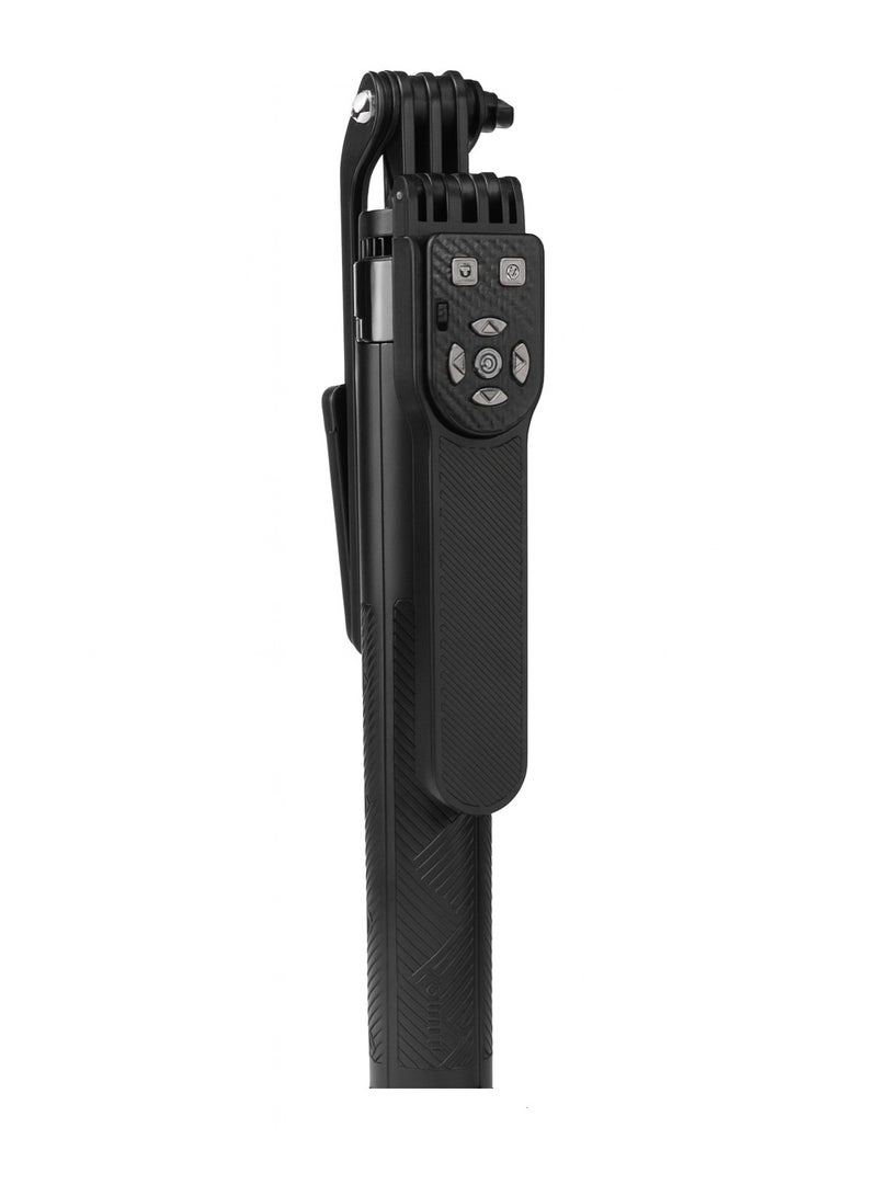 ني فو سيلفي ستيك ثلاثية القوائم NP-L10 - قابلة للتعديل مزودة بريموت لاسلكي – خفيفة الوزن ومناسبة للبث المباشر والتصوير العمودي – لون اسود - Image 1