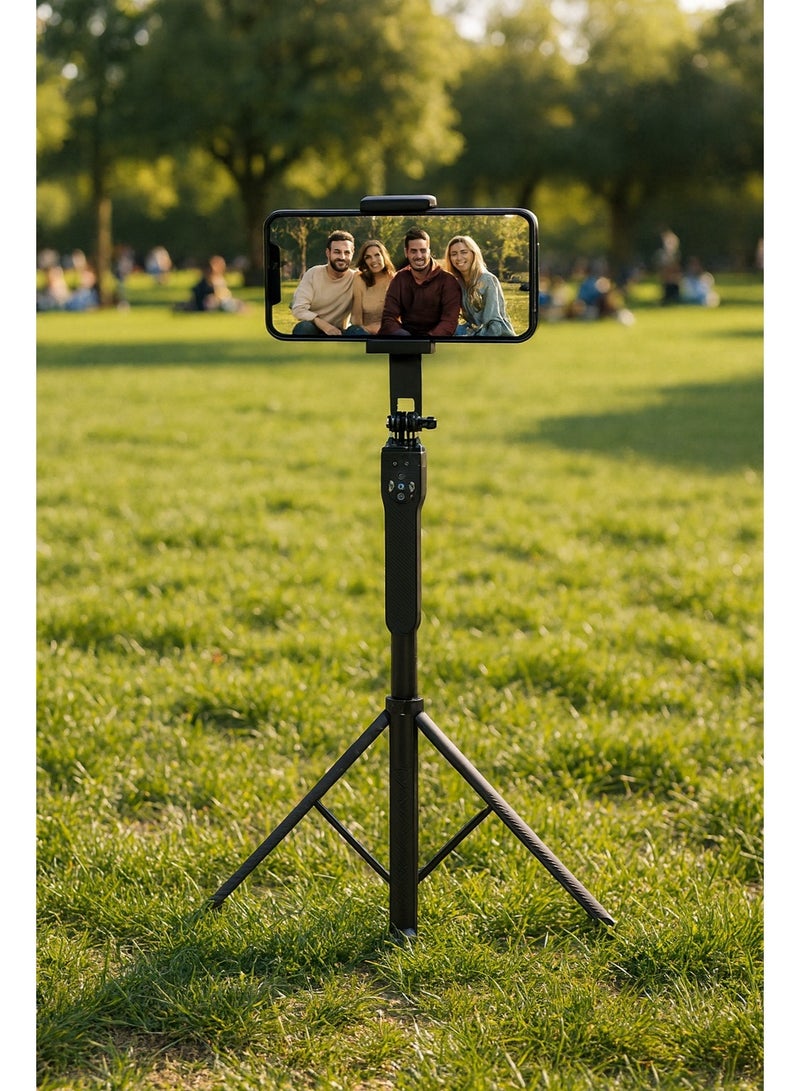 ني فو سيلفي ستيك ثلاثية القوائم NP-L10 - قابلة للتعديل مزودة بريموت لاسلكي – خفيفة الوزن ومناسبة للبث المباشر والتصوير العمودي – لون اسود - Image 5