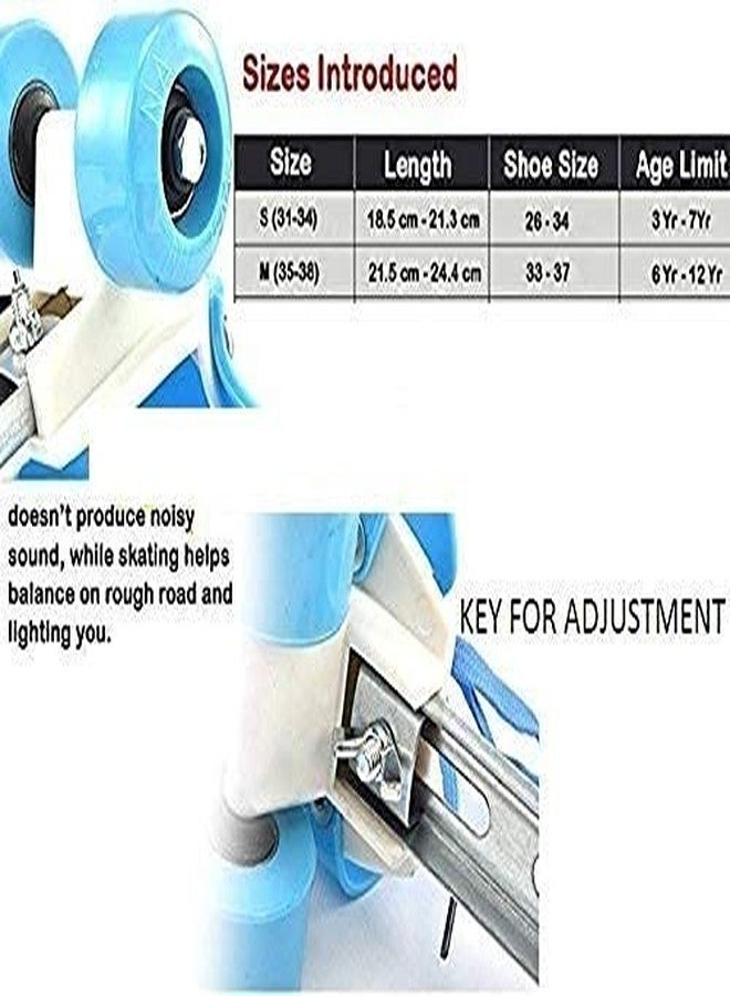 DIGIDEAL New Roller Skates for Kids Age Group 4-10 Years Adjustable Inline Skating Shoes with School Sport - Multi -Color - Image 5