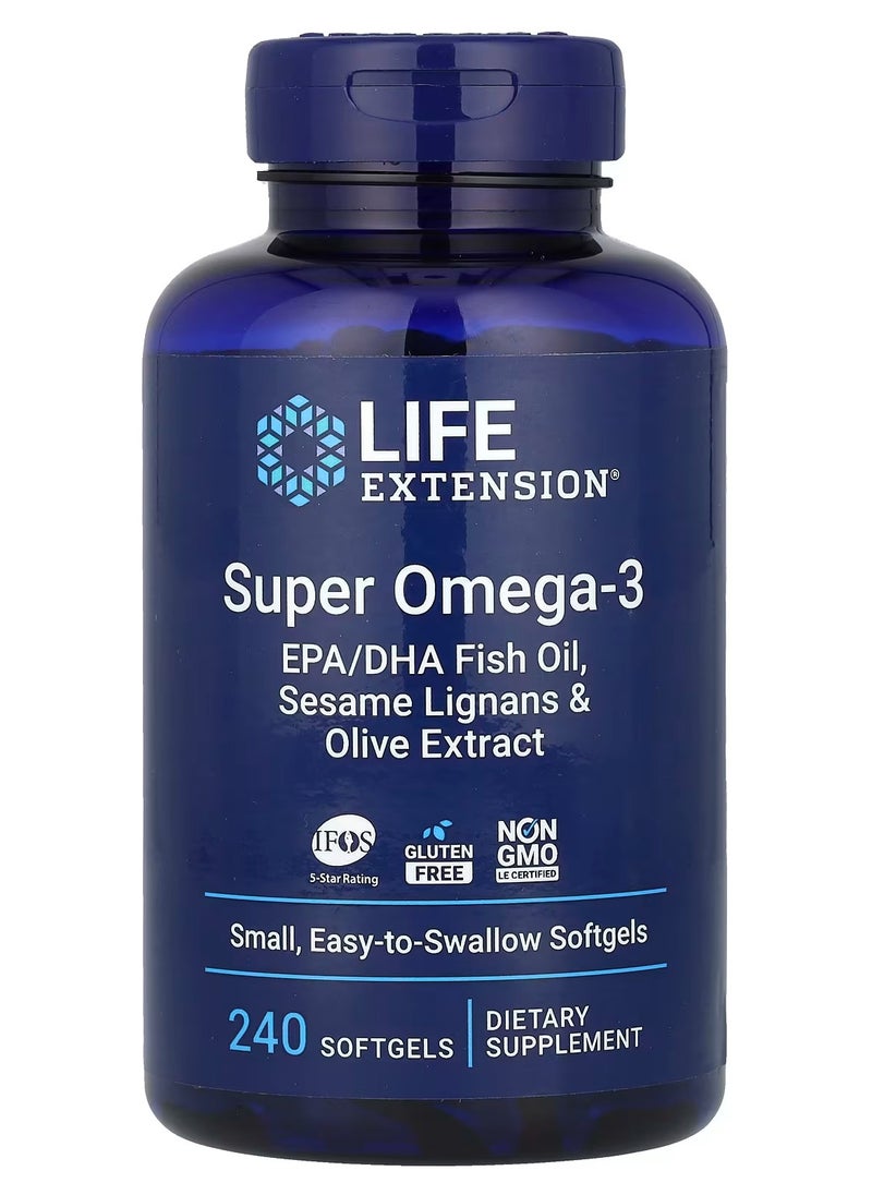 Life Extension Super Omega-3, 240 Softgels  - Image 1