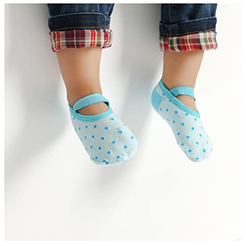 Yenzat Baby Anti Slip Non Skid Socks with Grip for Toddler Girls Slippers 12-36 Months 6 Pairs - Image 2