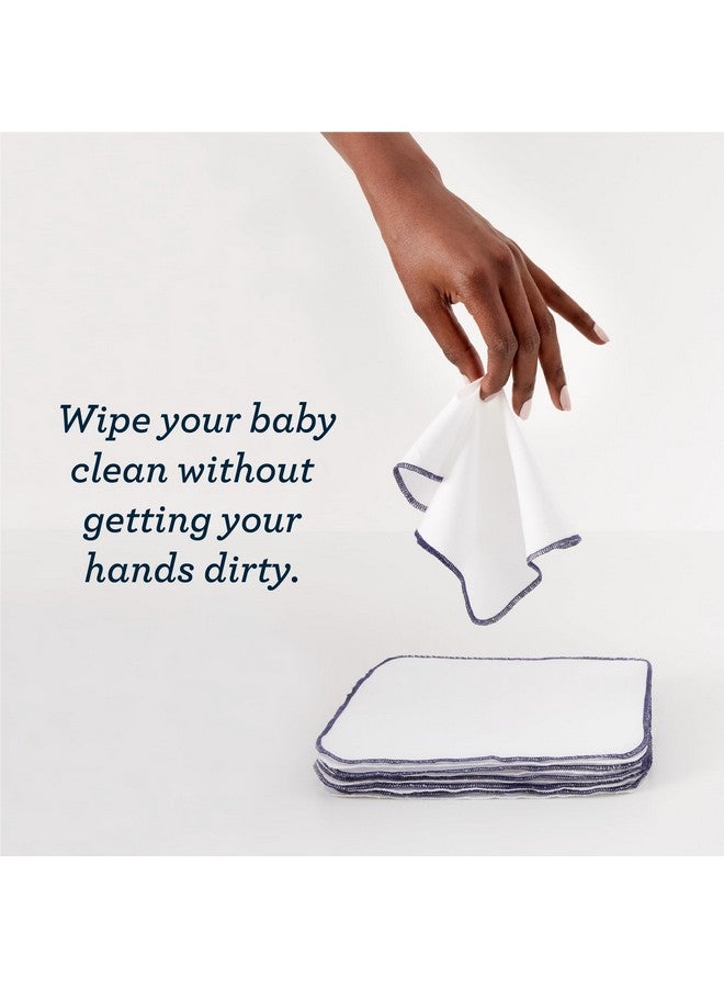 Esembly Wipe Ups, Organic Cotton Reusable Baby Wipes, Soft and Sturdy Washable Cloth Diaper Wipes, One Size, 12-pk - Image 3