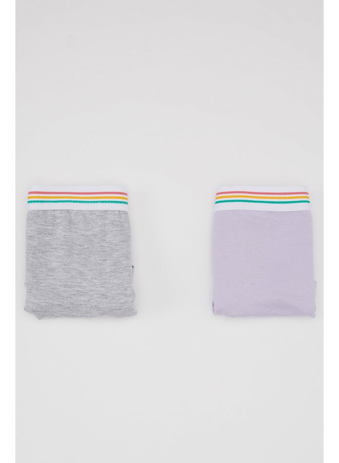 DeFacto Girl Regular Fit Underwear Knitted Boxer - 2 Pack  - Image 1
