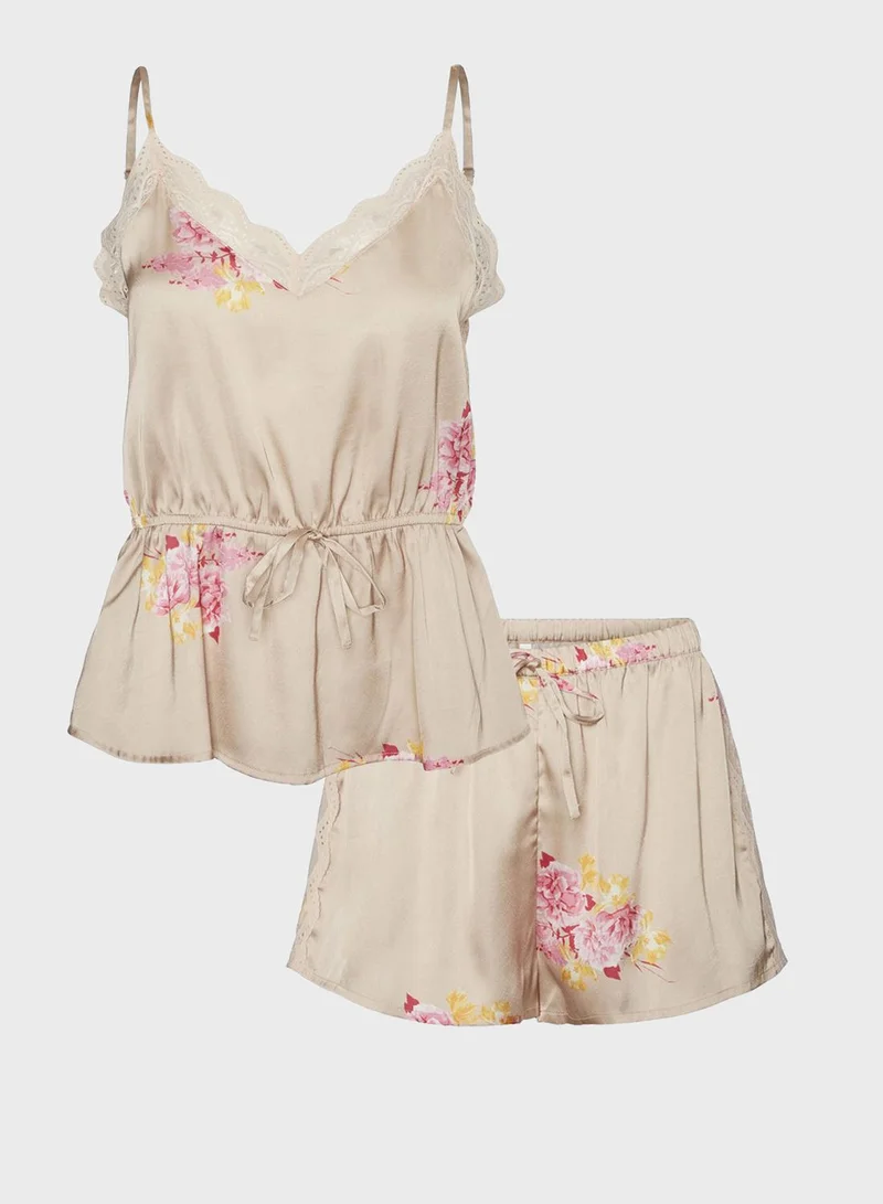 VERO MODA Heide Cami Top & Pyjama Set