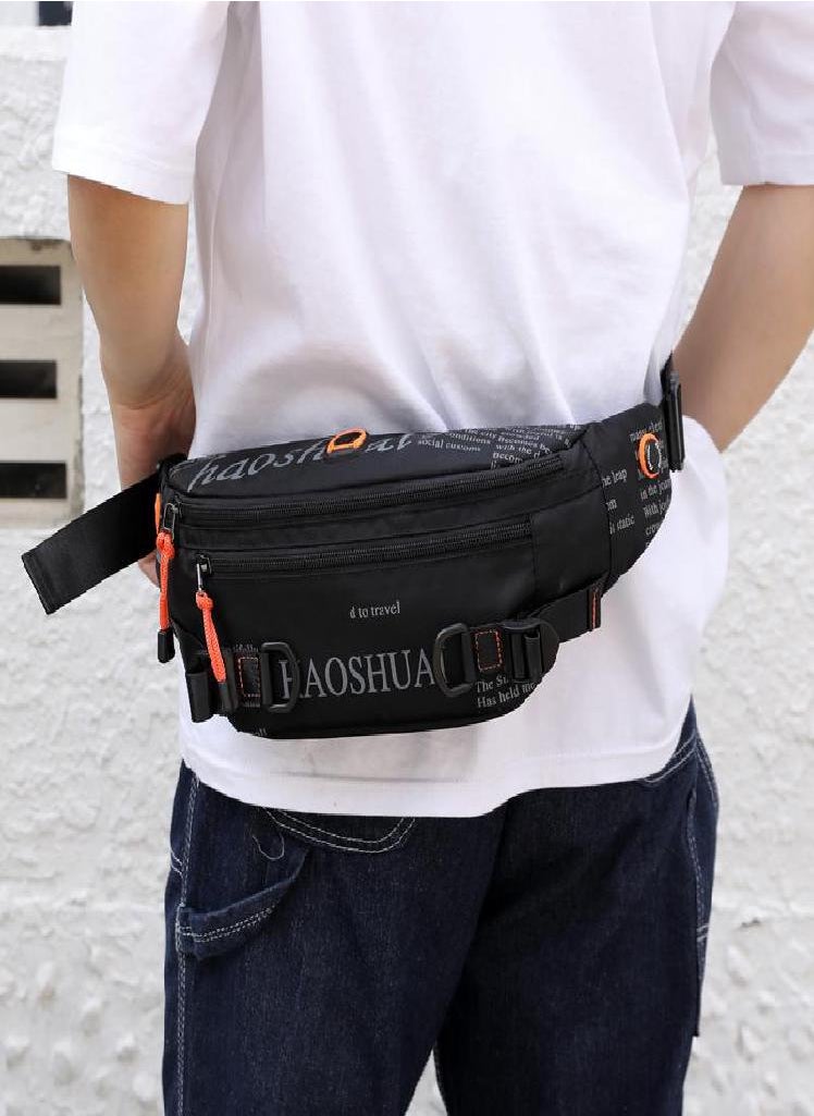 Eckek - Waist Bag Men Belt Pack Waterproof Sports Travel Phone Pouch Messenger Pouch Fashion Chest Bag Men Hip Waist Pack Shoulder Bags - Image 1