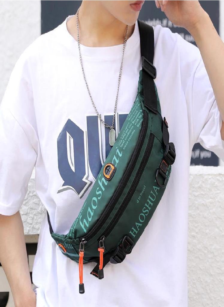 Eckek - Waist Bag Men Belt Pack Waterproof Sports Travel Phone Pouch Messenger Pouch Fashion Chest Bag Men Hip Waist Pack Shoulder Bags - Image 1