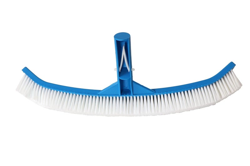 Blue Wave فرشاة حمام سباحة منحنية 18 بوصة للجدران والأرضيات مع شعيرات نايلون (زرقاء) - Image 2