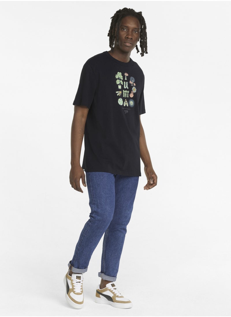 PUMA - Downtown Mens Graphic Crew Neck T-Shirt - Image 1