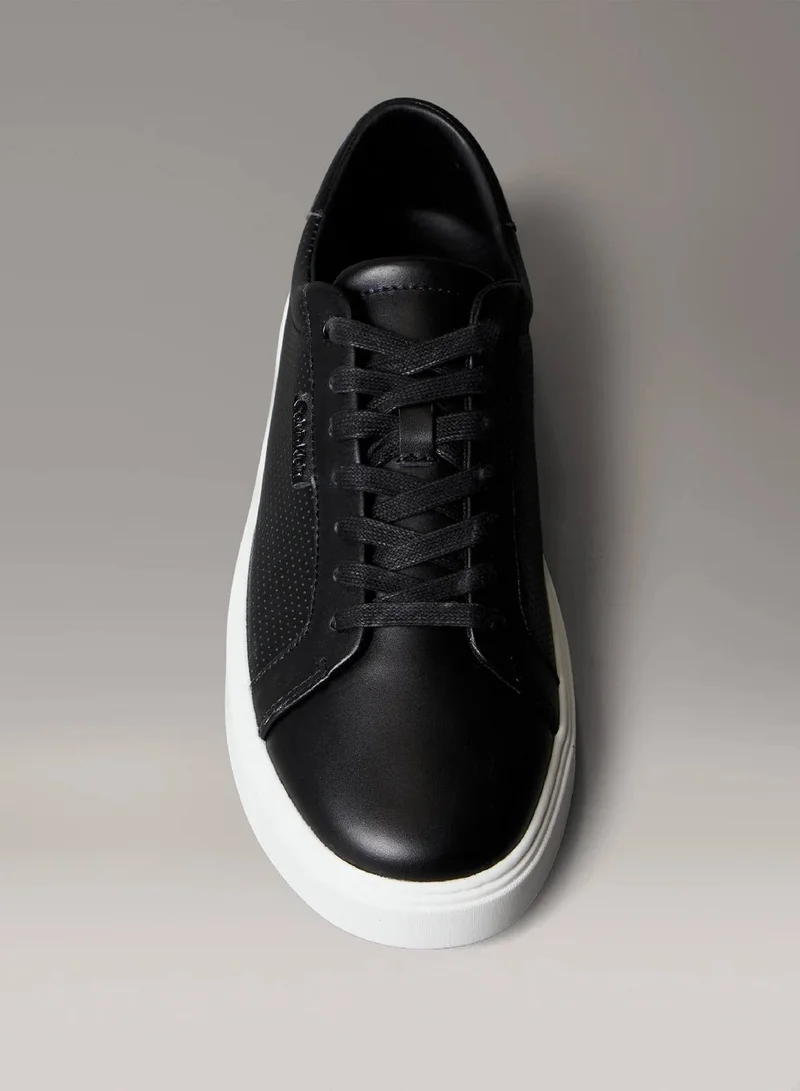 Calvin Klein Black/Bright White Low Top Trainers for Men | Best Price UAE