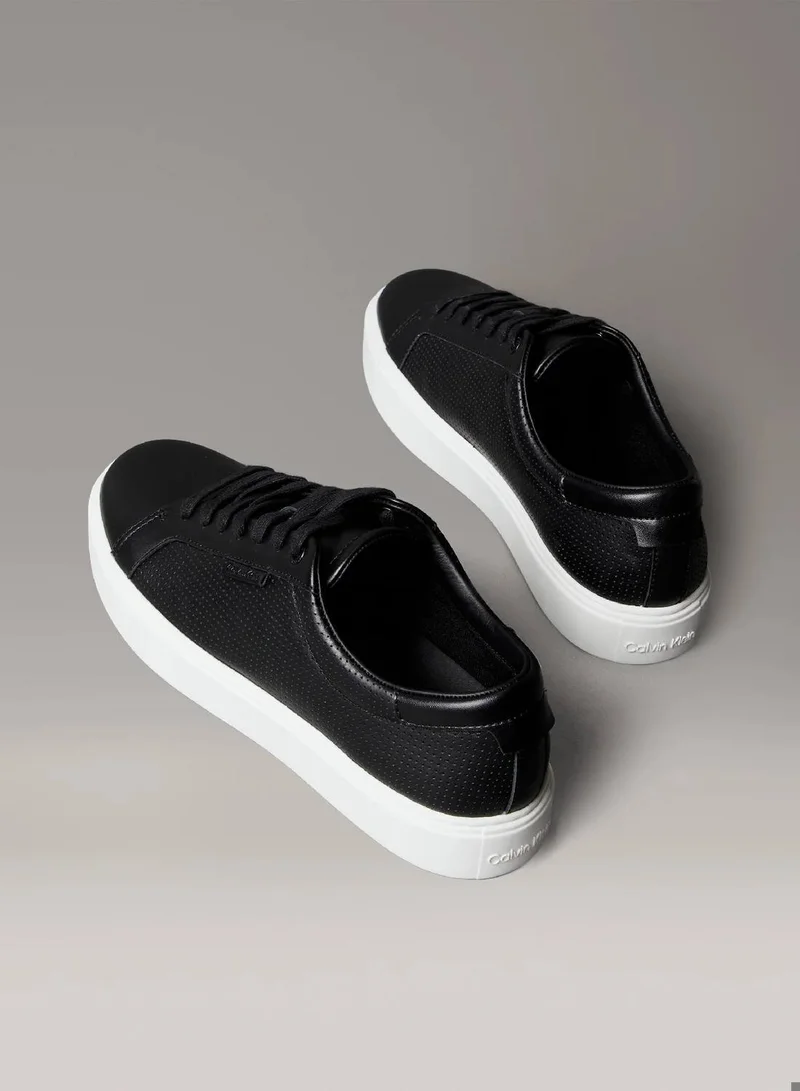 Calvin Klein Black/Bright White Low Top Trainers for Men | Best Price UAE
