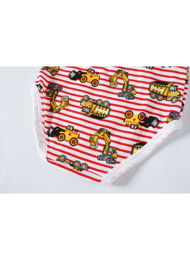 Boboking Little Boys Briefs Dinosaur Truck Toddler Kids Underwear (Pack of 6) 5/6Y Blue - Image 4