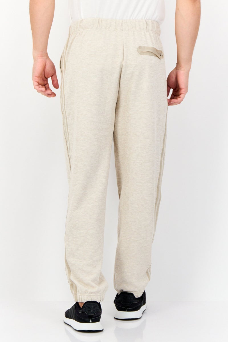 adidas Originals Men Sportswear Fit Brand Logo Outdoor Sweatpants, Beige  - Image 2