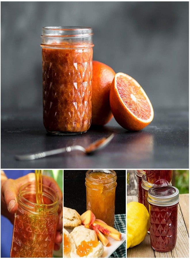 SPANLA Mason Jars 8 oz, 24 Pack Canning Jars 8 oz Half Pint Glass jars with Regular Lids and Bands, Small Mason Jars with Lids Ideal for Jelly Jam Honey Wedding Favors Shower Favors Food - Image 4