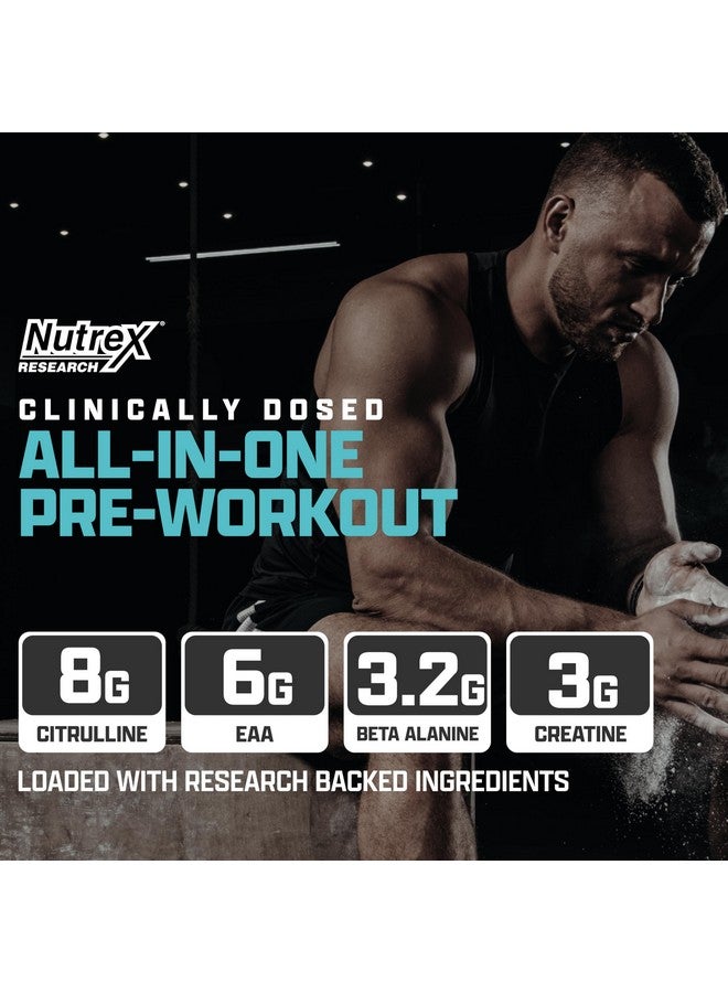 نورتكس ريسيرش مسحوق ما قبل التمرين من Nutrex Research Outlift Clinical | مسحوق ما قبل التمرين بجرعات سريرية مع الكرياتين، 8 جرام من السيترولين، الأحماض الأمينية الأساسية | طاقة، أداء، ضخ ما قبل التمرين | الأناناس وجوز الهند | (22 وجبة، ميامي فايس) - Image 2