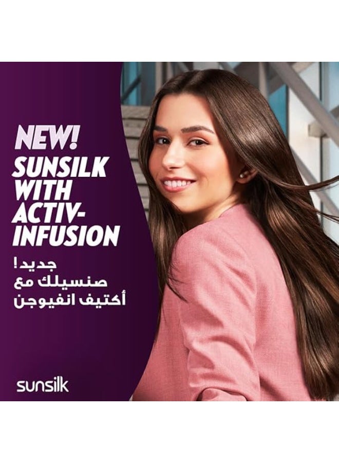 Sunsilk Shampoo Black Shine 1 L + Silicone Massager Brush  Hair Massage Comb Multi-Colour - Image 2