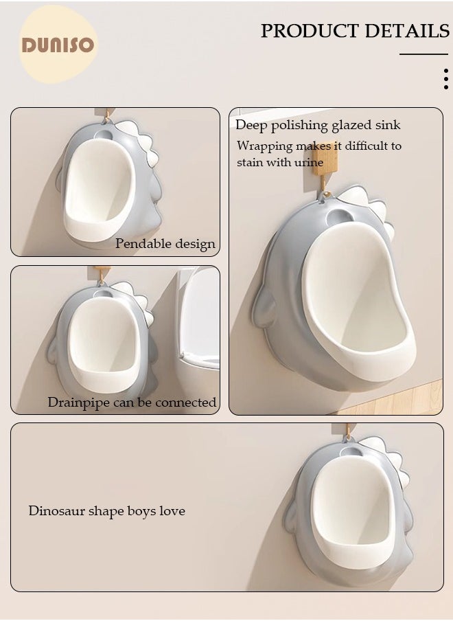 DUNISO Wall Mounted Baby Training Urinal, Portable Potty  Bathroom Trainer Standing Trainer for Baby Portable Emergency Urinal  for Boys Pee Training Tool  - Image 2