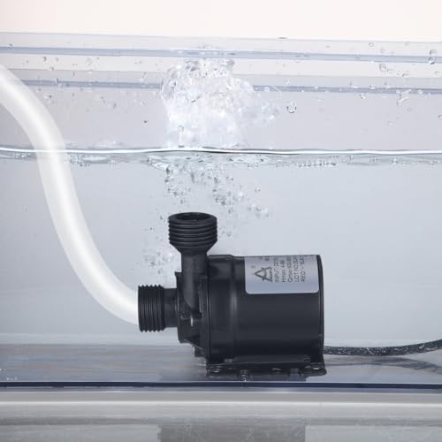 UEETEK DC 12V Brushless Submersible Water Pump 800L/H 5M for Fountain Pool Solar Circulation System Water Circulation System - Image 2