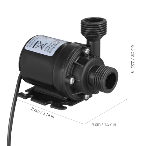 UEETEK DC 12V Brushless Submersible Water Pump 800L/H 5M for Fountain Pool Solar Circulation System Water Circulation System - Image 3