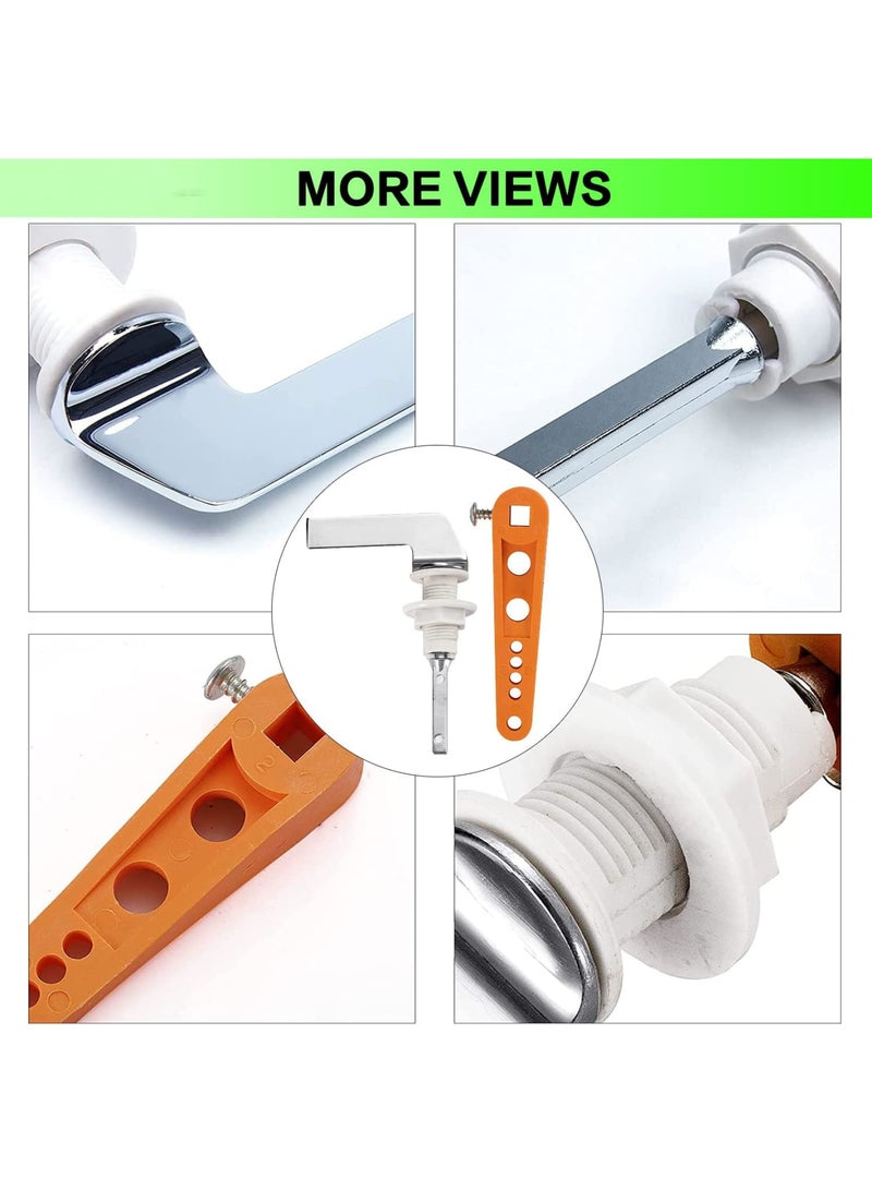 Barakah Universal Fit Replacement Toilet Tank Handle, Chrome Plated Metal Flush Lever Kit, Toilet Tank Flush Lever, Compatible with Most Toilets, Tank Toilet Handle Accessories, Silver 1 Pack - Image 5