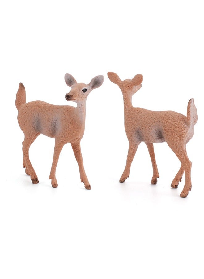 lelewu 6-Pack Premium Forest Animal Solid Static Model Figurine Toy Set, Hand-Painted Realistic Animal Toy, Eco-Friendly PVC Material, Animal Toys for Decoration & Education - Image 4