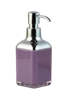 Happy Home Acrylic Liquid Handwash Soap Dispenser Pump for Bathroom, Hand wash refillable Bottle 320Ml-(Purple)  - Image 1