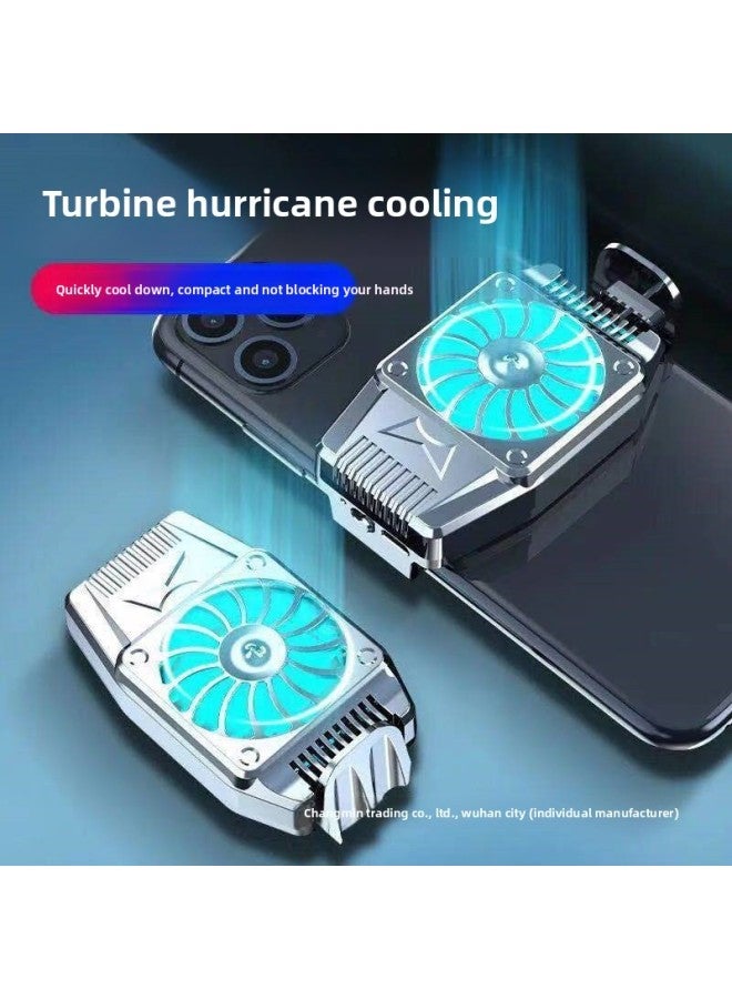 Mobile Phone Radiator Cooling Artifact Cooling Fan Silent Chicken King Radiator Game Essential Air Cooling Clip-Color:❤Powerful Heat Dissipation 【plug-in Model】 Silver❤ - Image 2