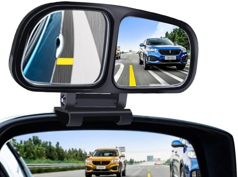 SARTE Plastic Glass Blind Spot Mirror with 360° Rear View Convex Parking Mirror, 3R Original Suitable for All Cars - Pack of 2 - Image 5