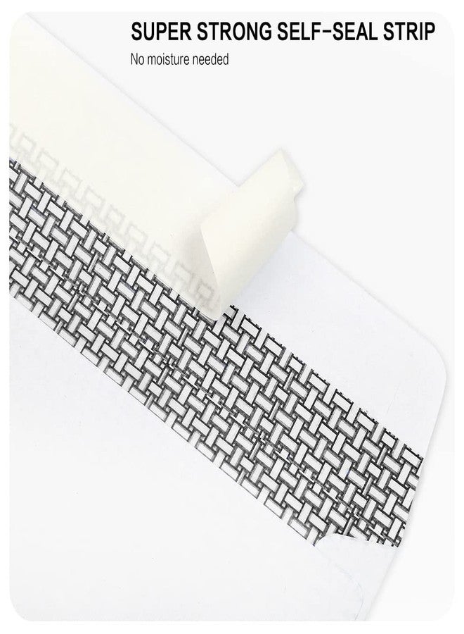 HERKKA 500 Pack #10 Single Left Window SELF Seal Security Envelopes, Designed for QuickBooks Invoices & Business Statements, Computer Printed Checks Peel and Seal Flap, Size 4-1/8 x 9-1/2 Inches, 24 LB - Image 3