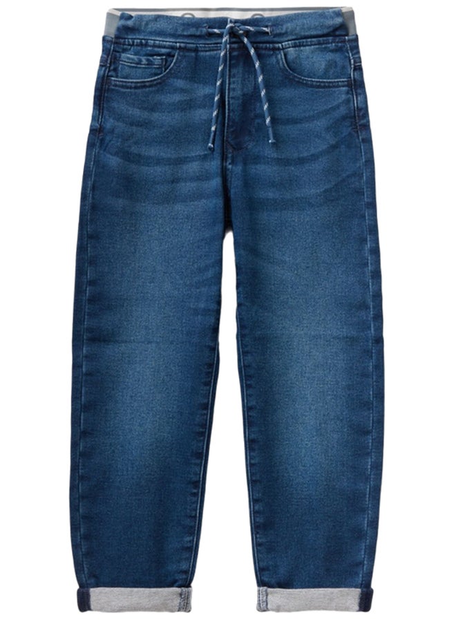 Benetton DENIM-LOOK SWEAT JOGGERS  - Image 1